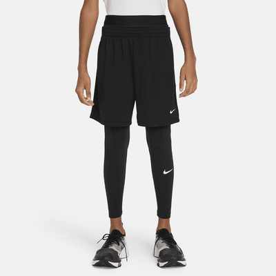 Nike Pro Dri FIT Older Kids Boys Tights. Nike ID